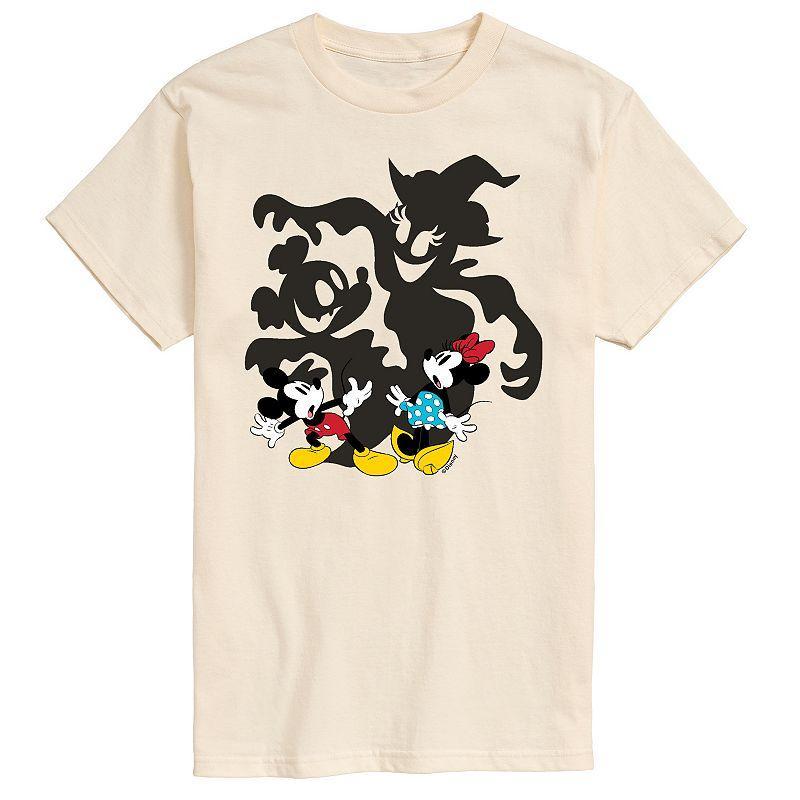 Disneys Big & Tall Mickey Minnie Scared Graphic Tee, Mens Product Image