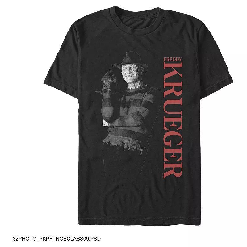 Men's A Nightmare On Elm Street Freddy Krueger Poster Graphic Tee, Size: Medium, Black Product Image