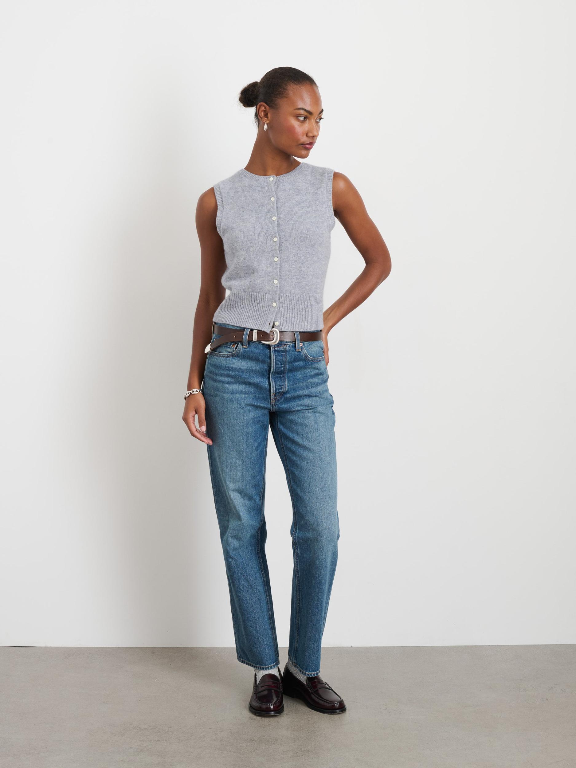 Lucie Vest in Cashmere Product Image