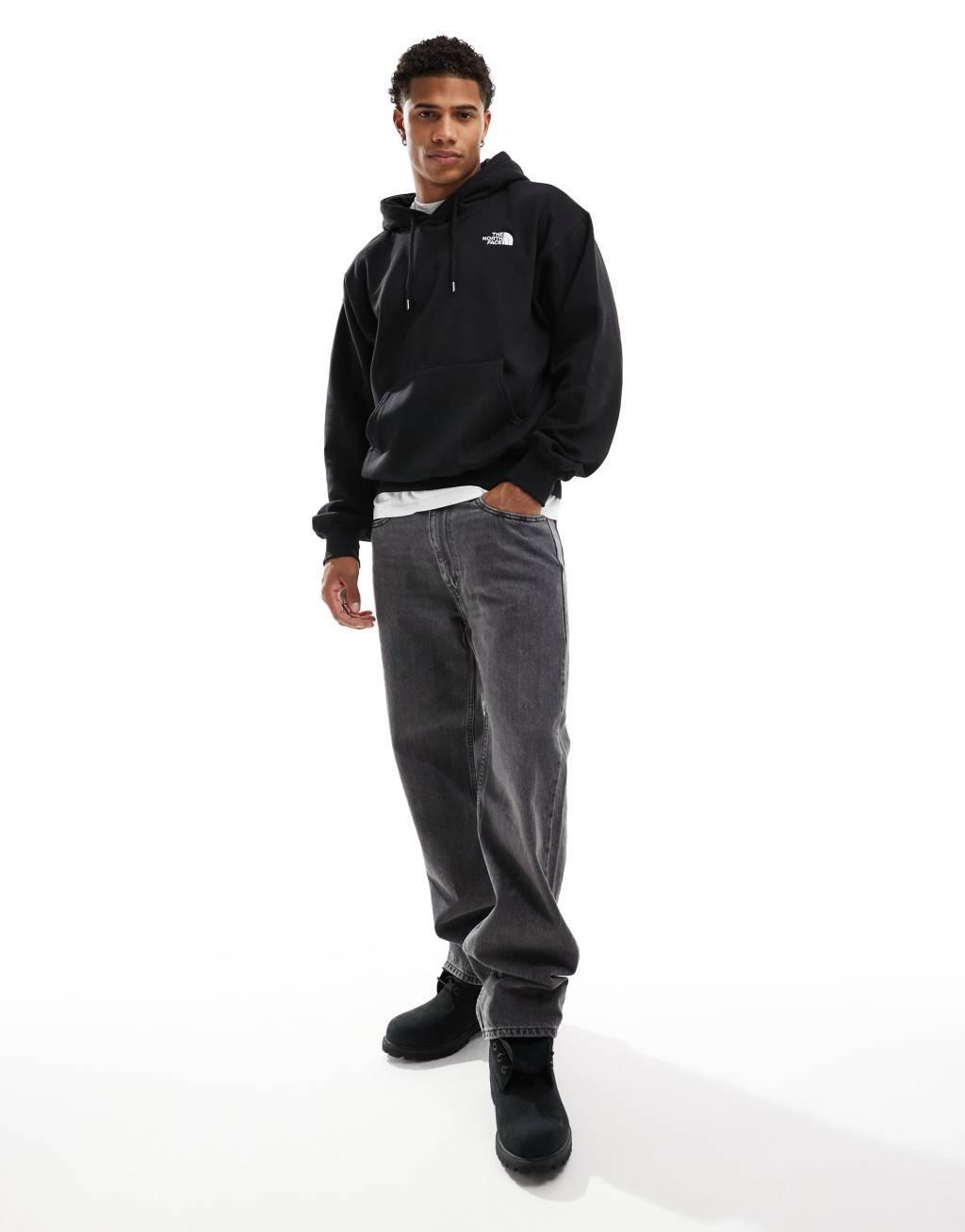 The North Face Evolution Vintage pullover hoodie in black Product Image