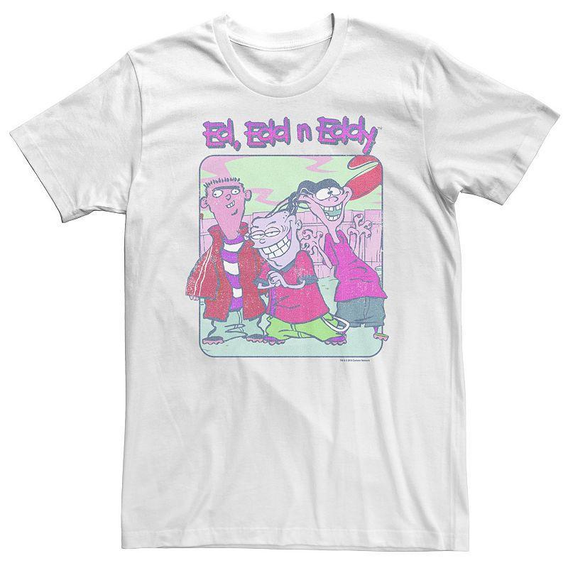 Big & Tall Ed, Edd & Eddy Distressed Poster Tee, Men's, Size: XL Tall, White Product Image