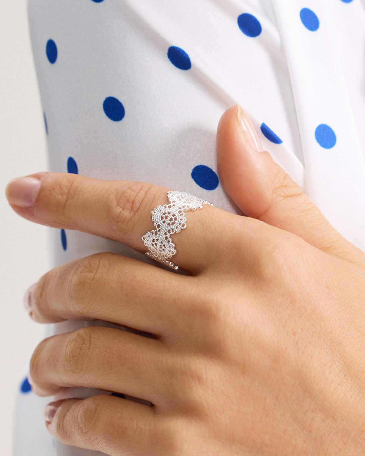 Silver Retro Ring Product Image