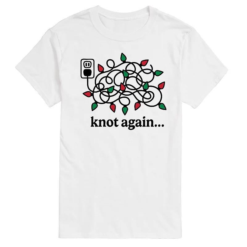 Men's Knot Again Lights Graphic Tee, Size: Large, White Product Image