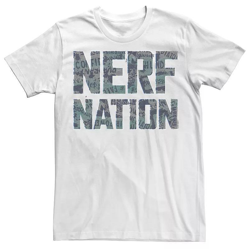 Men's Nerf Nation Text Fill Tee, Size: Small, White Product Image