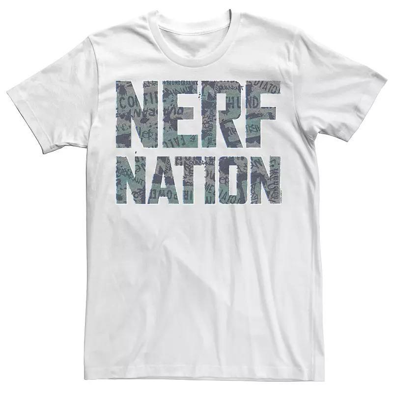 Men's Nerf Nation Text Fill Tee, Size: Small, White Product Image