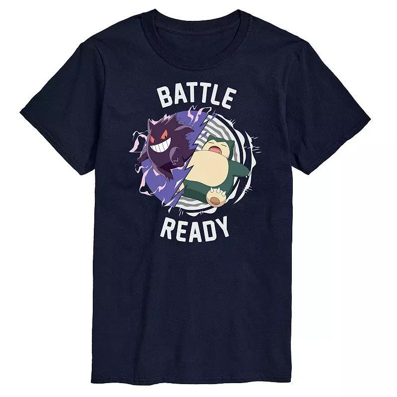 Men's Pokemon Gengar & Snorlax Battle Ready Graphic Tee, Size: XL, Blue Product Image