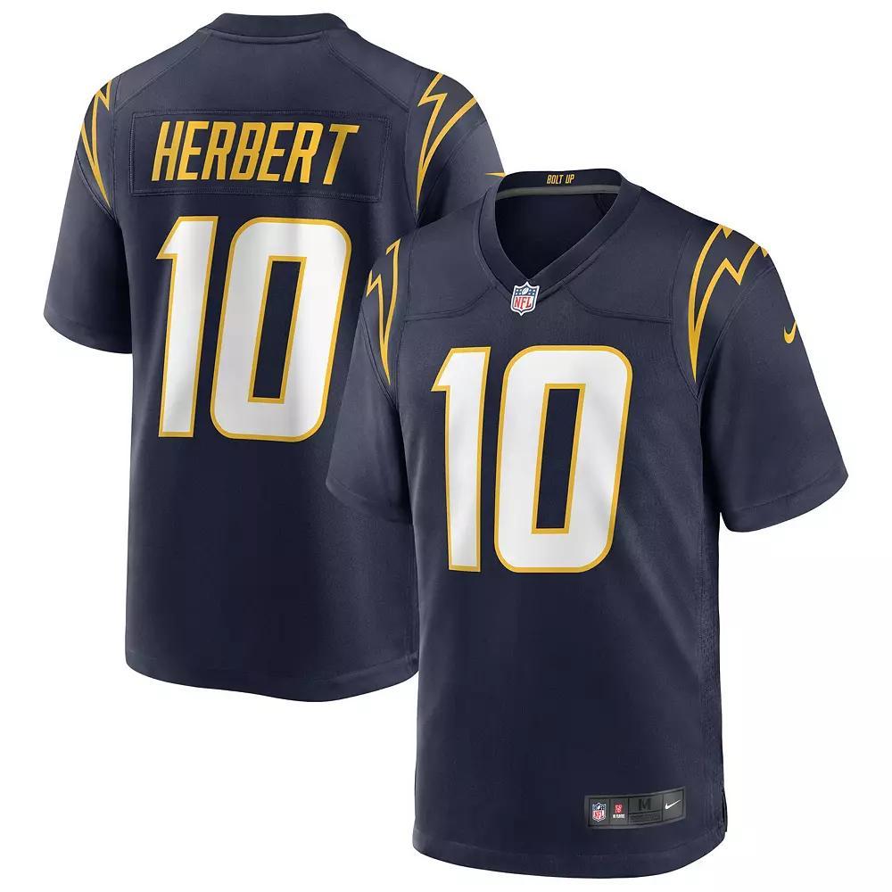 Men's Nike Justin Herbert Navy Los Angeles Chargers Alternate Game Jersey,  Product Image