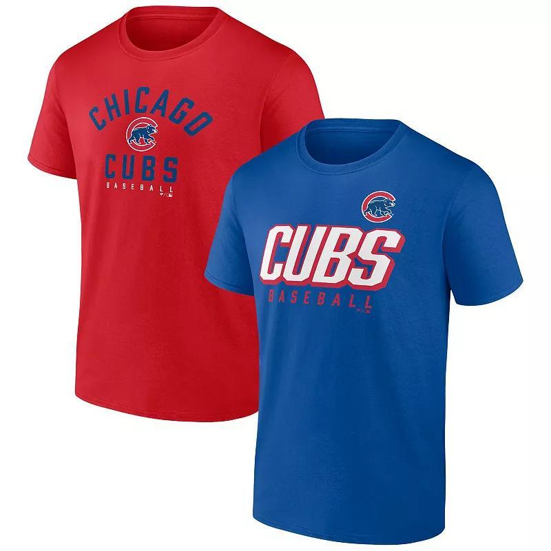 Mens Fanatics Branded Royal/Red Chicago Cubs Player Pack T-Shirt Combo Set Product Image