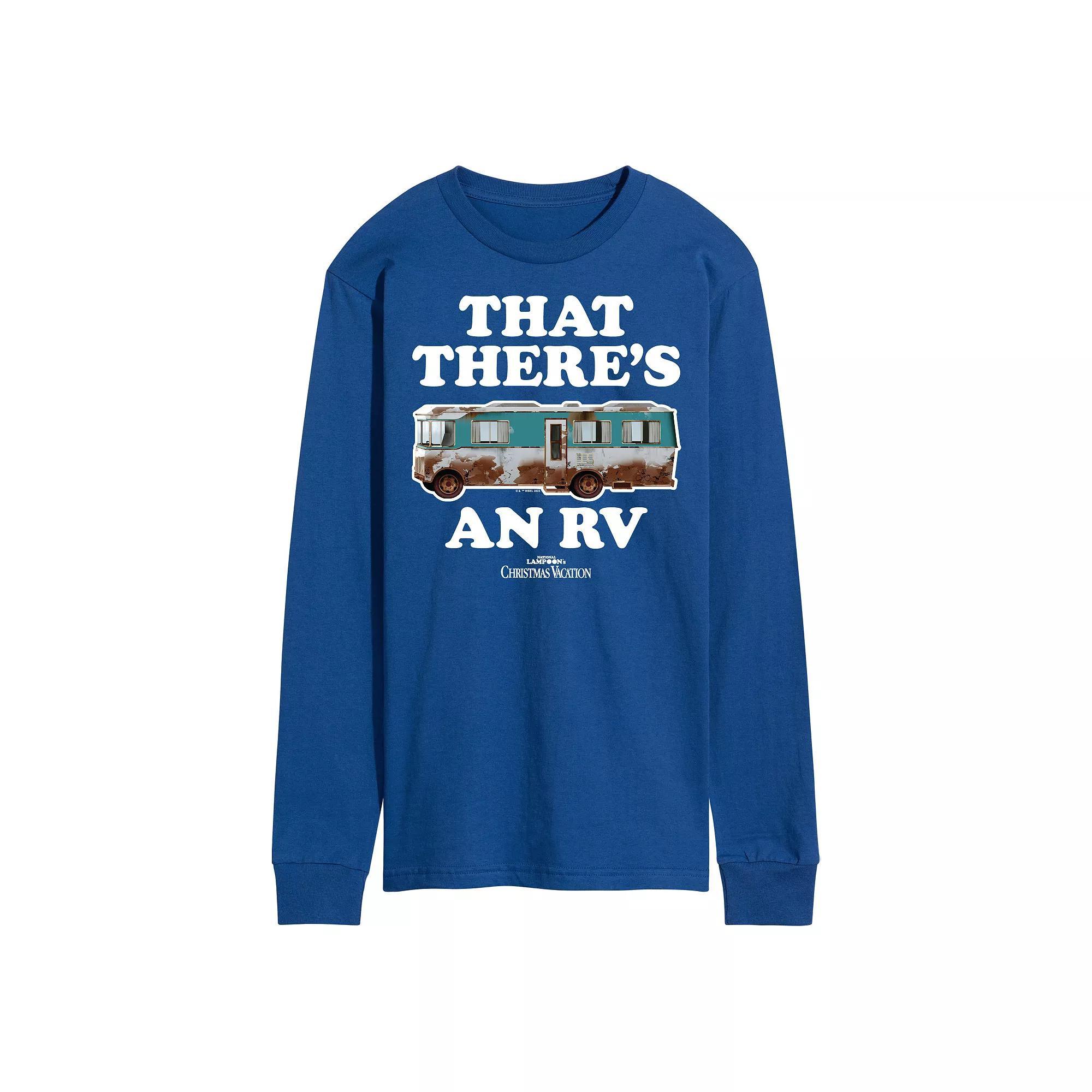 Men's National Lampoon's Christmas Vacation RV Long Sleeve Graphic Tee, Size: Medium, Blue Product Image