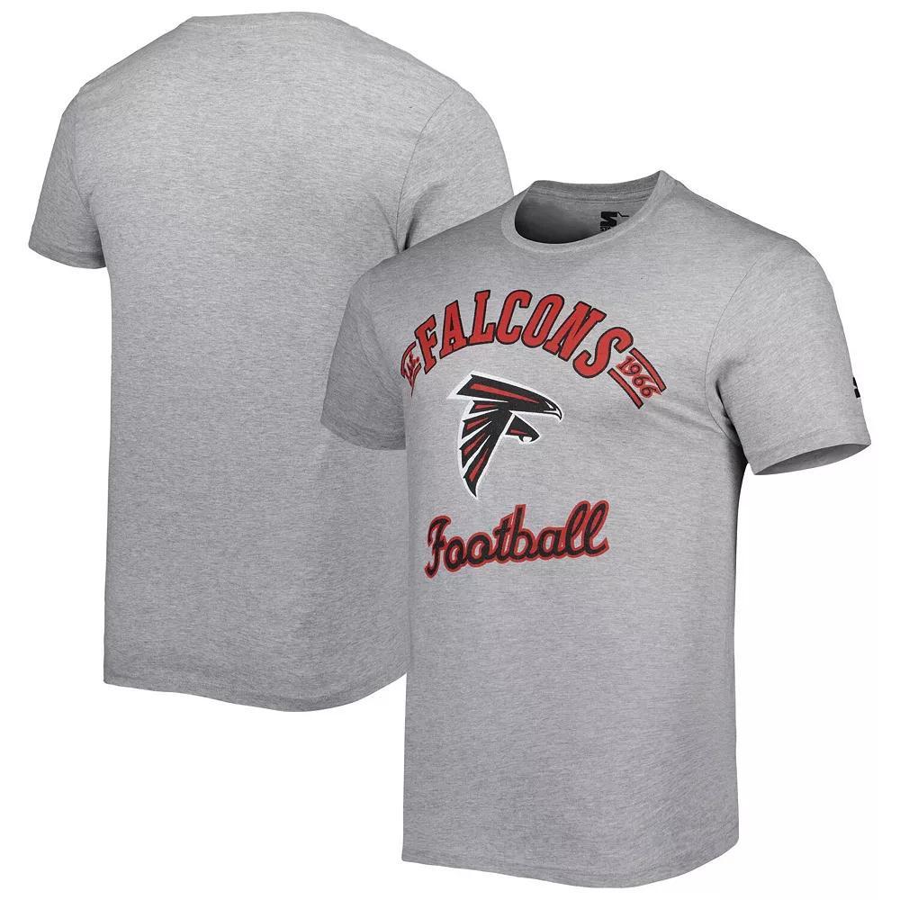 Men's Starter Heathered Gray Atlanta Falcons Prime Time T-Shirt, Size: XL, Grey Product Image