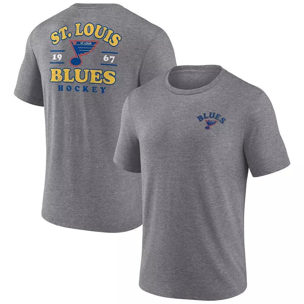 Mens Fanatics Heather Gray St. Louis Blues Winger Tri-Blend T-Shirt Product Image