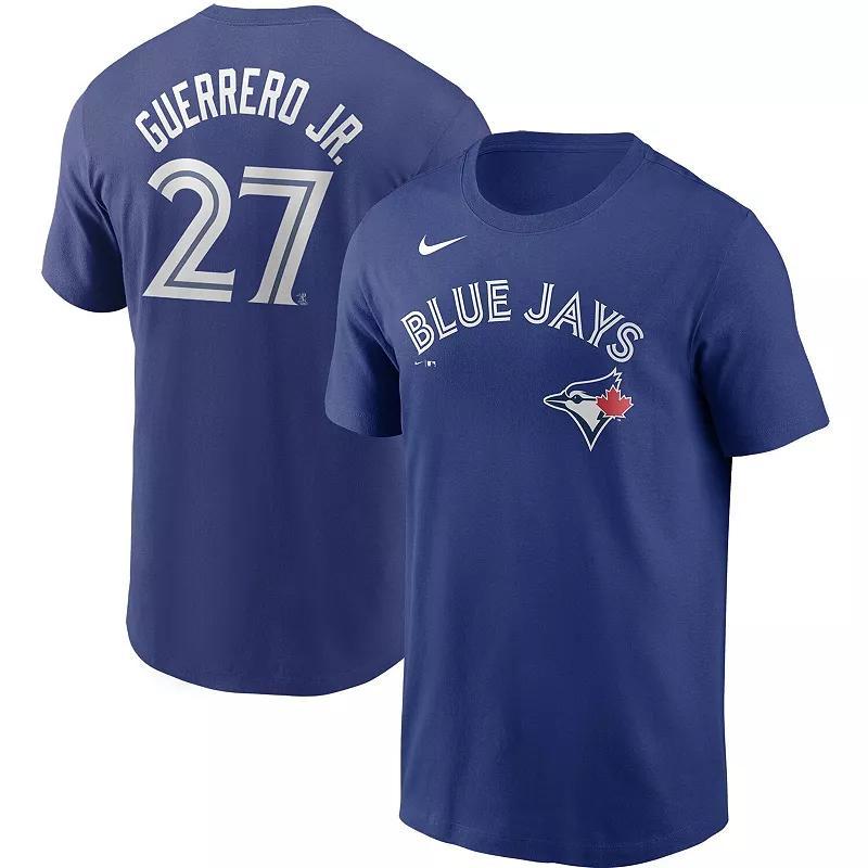 Mens Nike Vladimir Guerrero Jr. Royal Toronto Blue Jays Name & Number T-Shirt Product Image