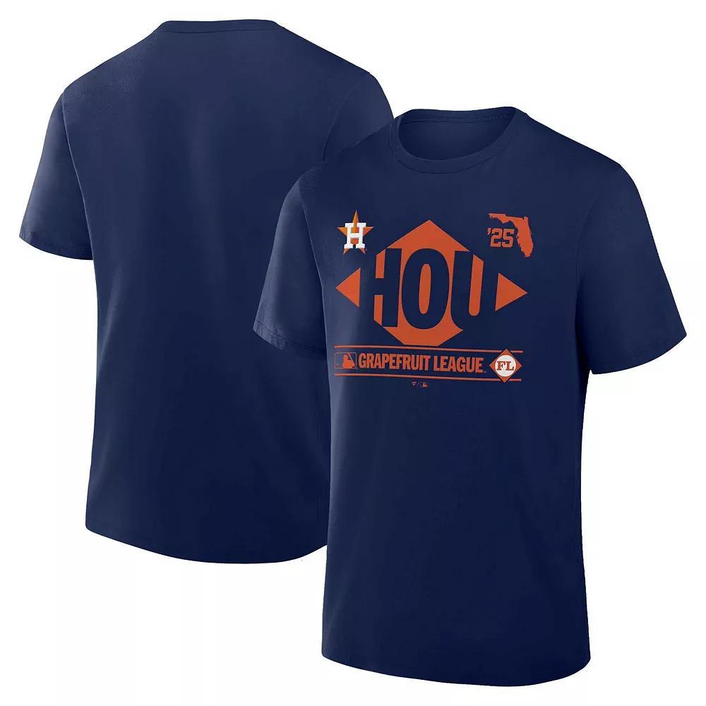 Men's Fanatics Navy Houston Astros 2025 Spring Training Grapefruit League True Icon T-Shirt, Size: XL, Blue Product Image