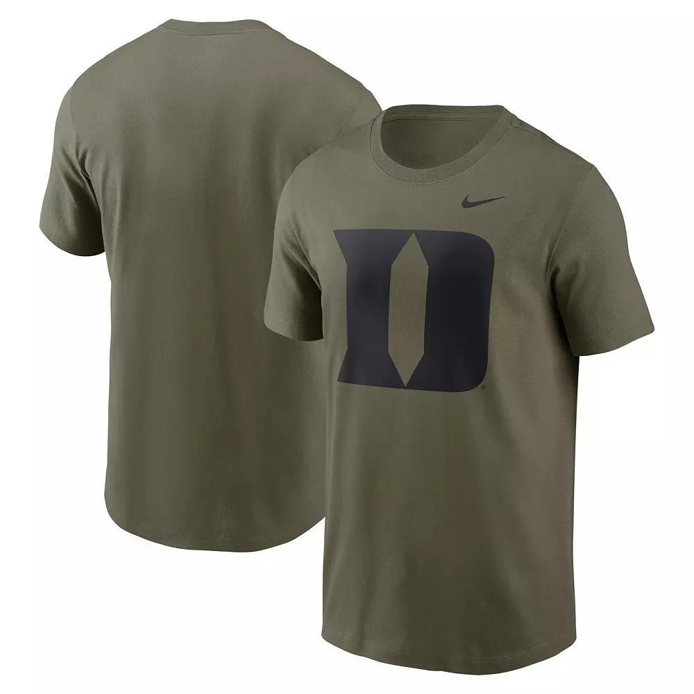 Men's Nike Olive Duke Blue Devils 2024 Military Appreciation Tonal Logo Performance T-Shirt,  Product Image