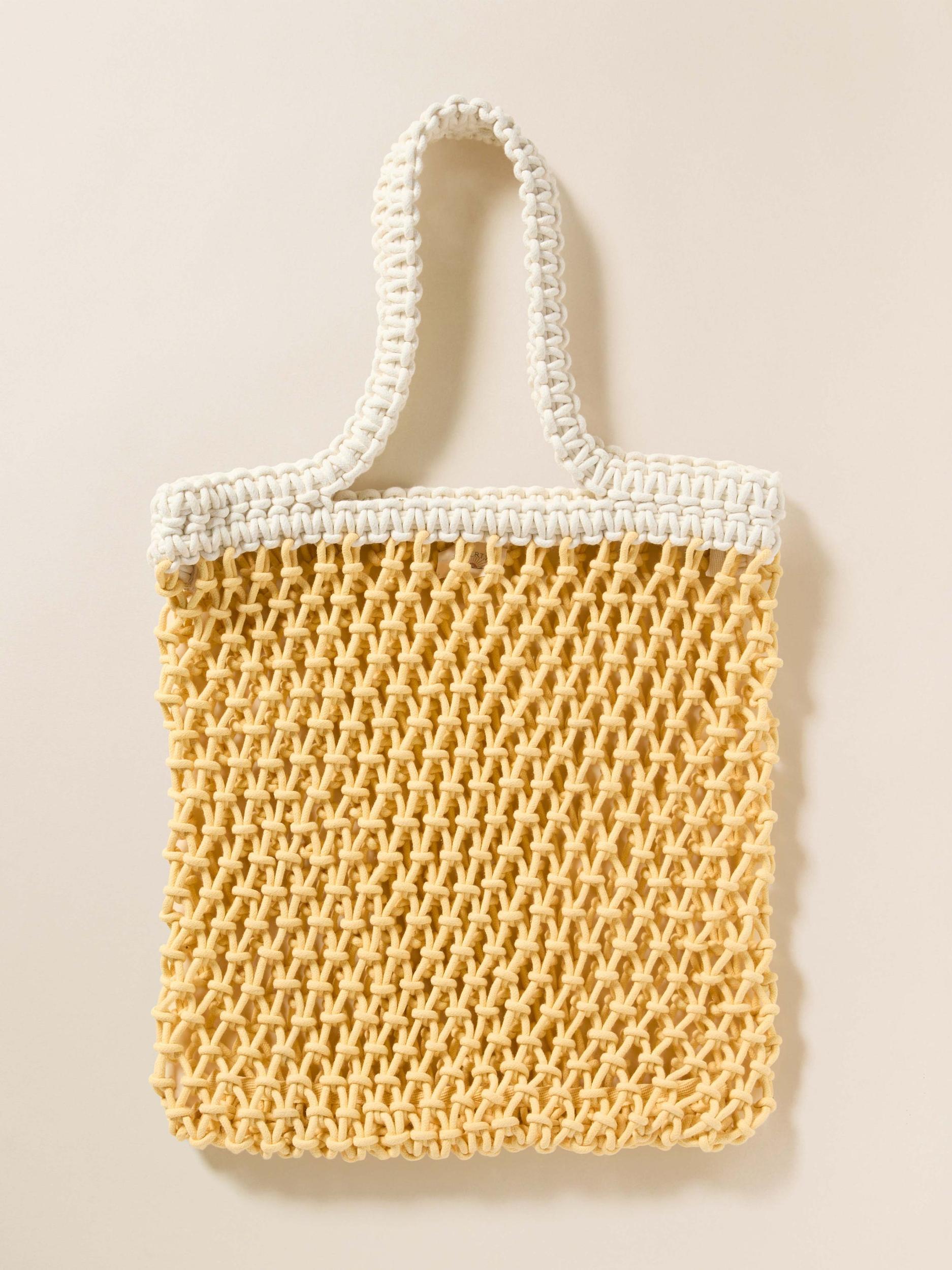 Sunwashed Macrame Tote - Sunshine Product Image