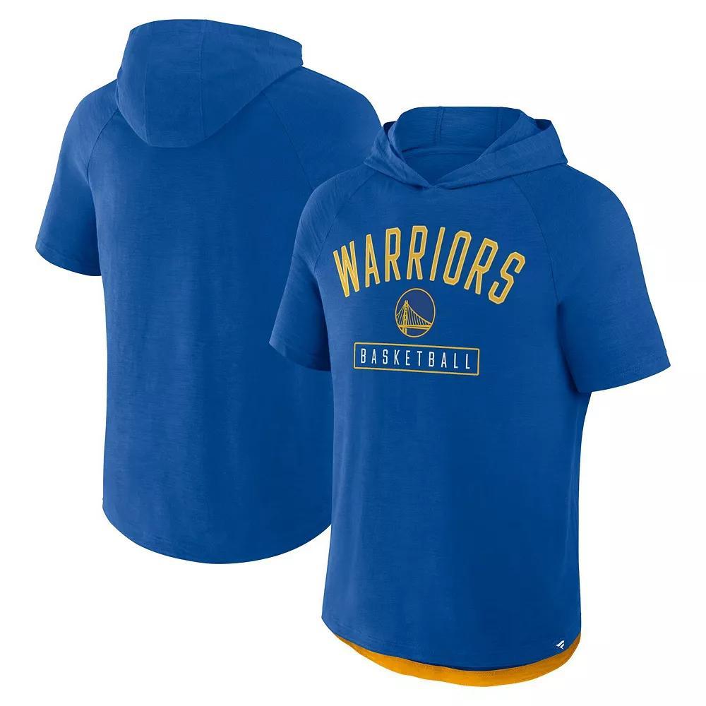Men's Fanatics Deep Royal Golden State Warriors Pass Legend Hooded T-Shirt, Size: Large, Team Product Image
