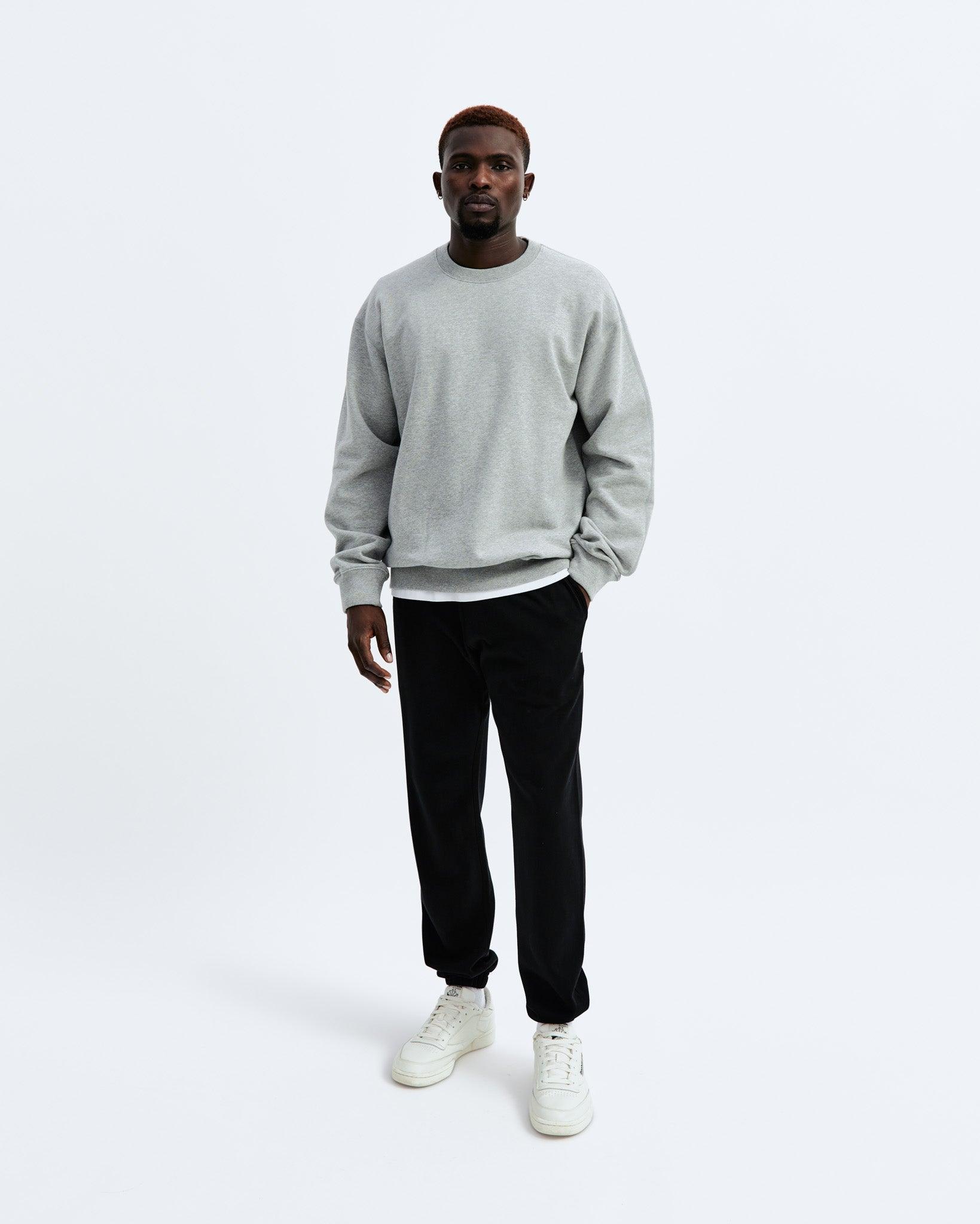 Midweight Terry Relaxed Crewneck - Vault Male Product Image