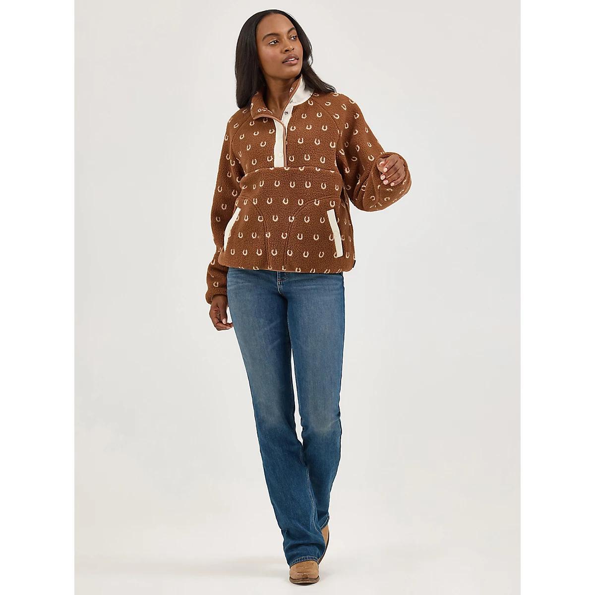 Women's Wrangler Retro® Half-Snap Sherpa Pullover Product Image