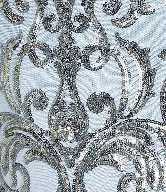 B. Darlin Pattern Sequin Bow Back Bodycon Dress Product Image