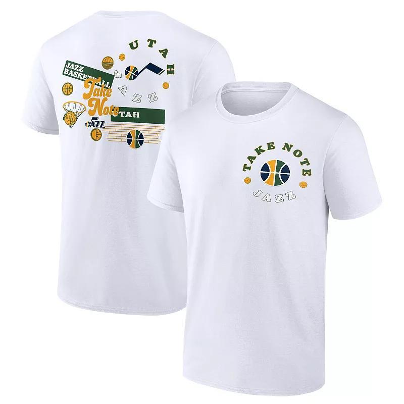 Men's Fanatics Branded White Utah Jazz Street Collective T-Shirt,  Product Image
