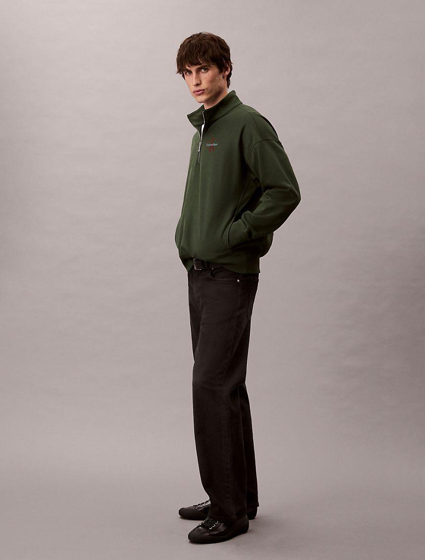 Premium Terry Relaxed Quarter Zip Sweatshirt Product Image