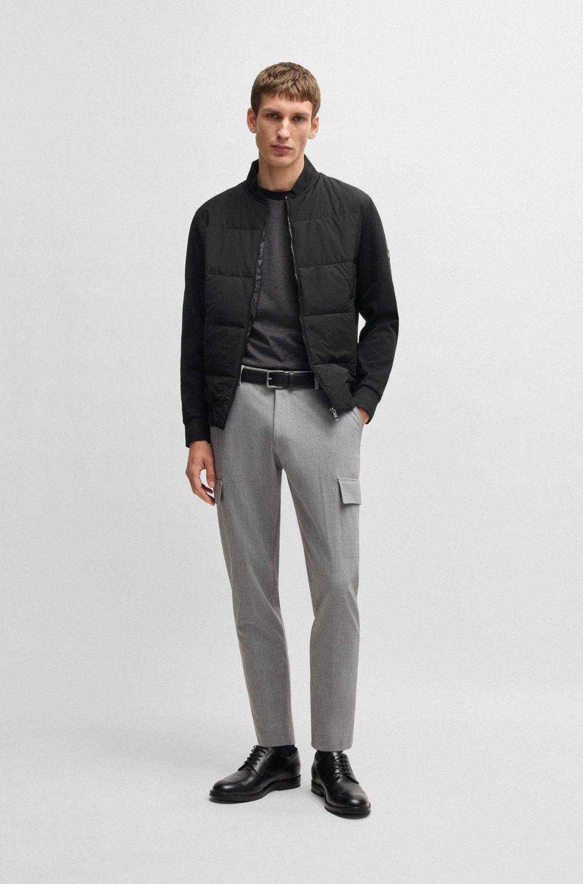 Zip-up sweatshirt with padded front Product Image