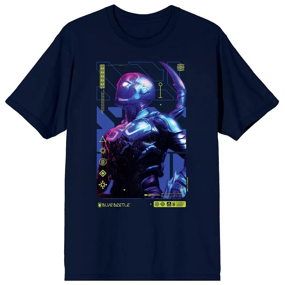 Men's Blue Beetle Superhero Pose Graphic Tee,  Product Image