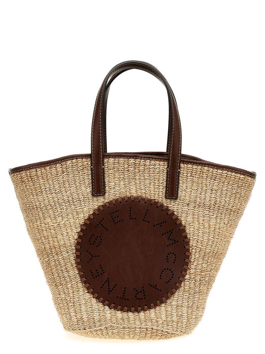 Eco Abaca Basket Handbag In Natural Product Image