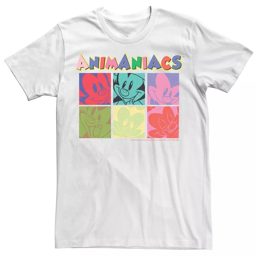 Men's Animaniacs Group Shot Pop Art Box Up Tee, Size: Medium, White Product Image