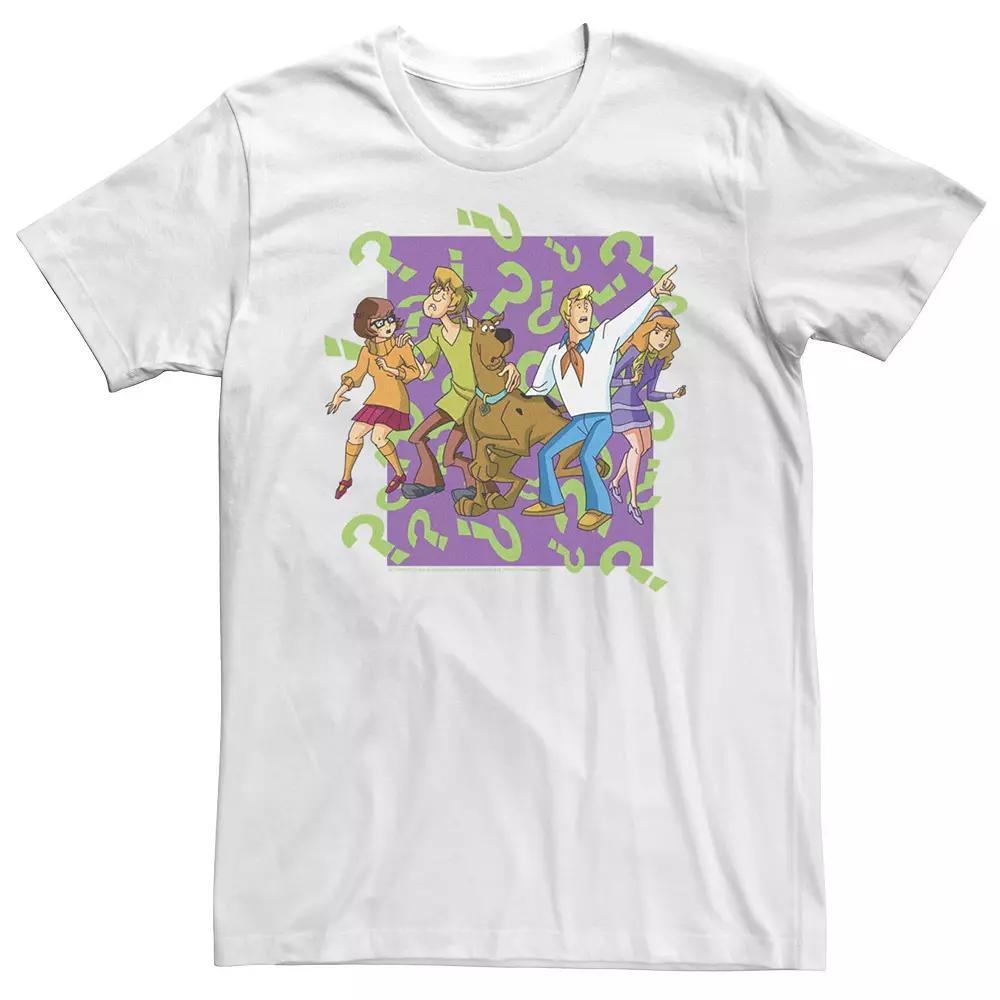 Men's Scooby-Doo Mystery Gang Confused Portrait Tee, Size: Large, White Product Image