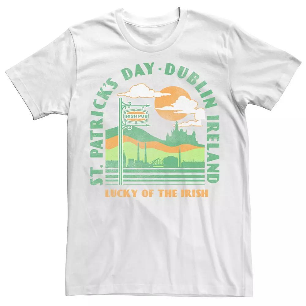 Men's St. Patrick's Day Dublin Destination Lucky Tee, Size: XXL, White Product Image