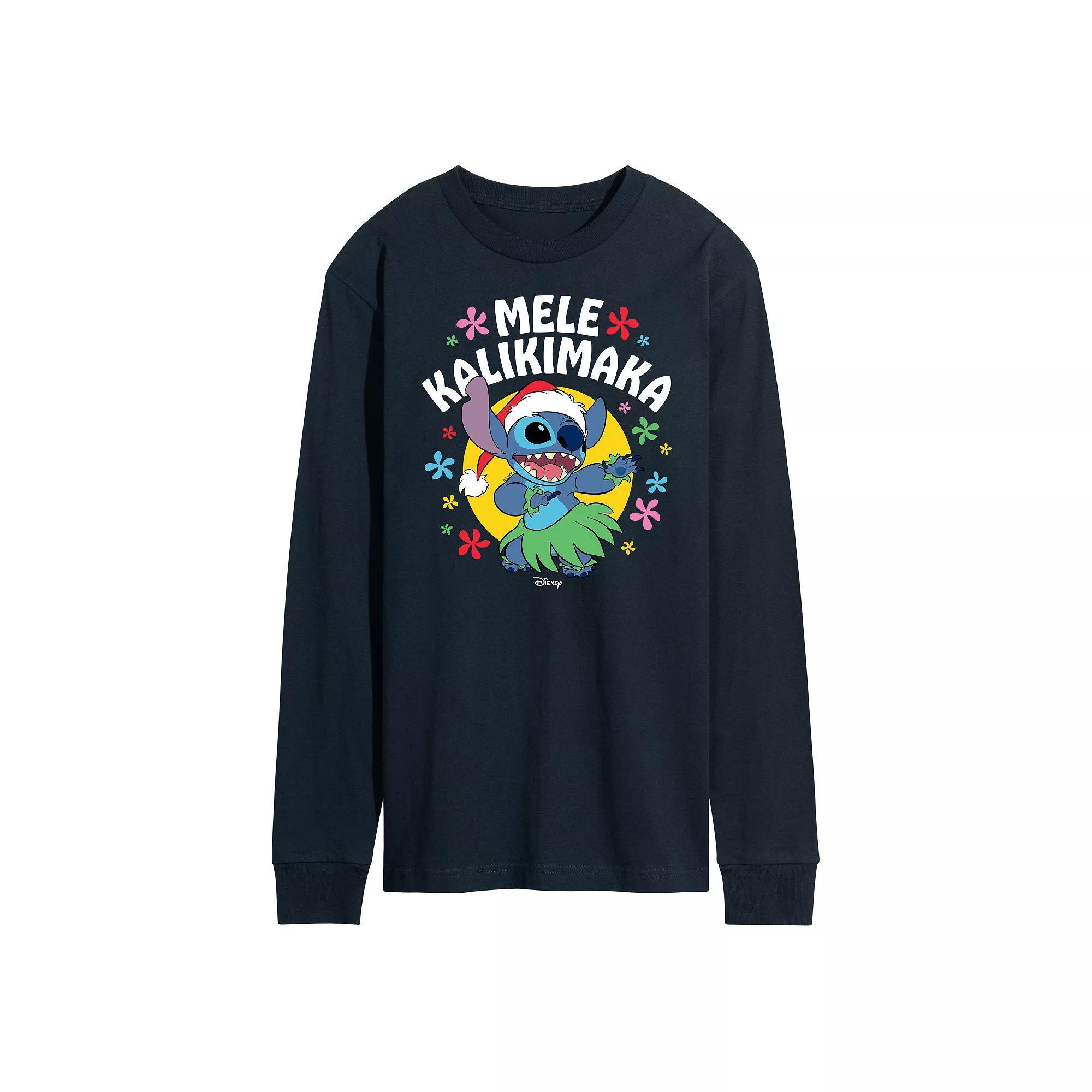 Disney's Lilo & Stitch Mele Kalikmaka Tee, Men's,  Product Image