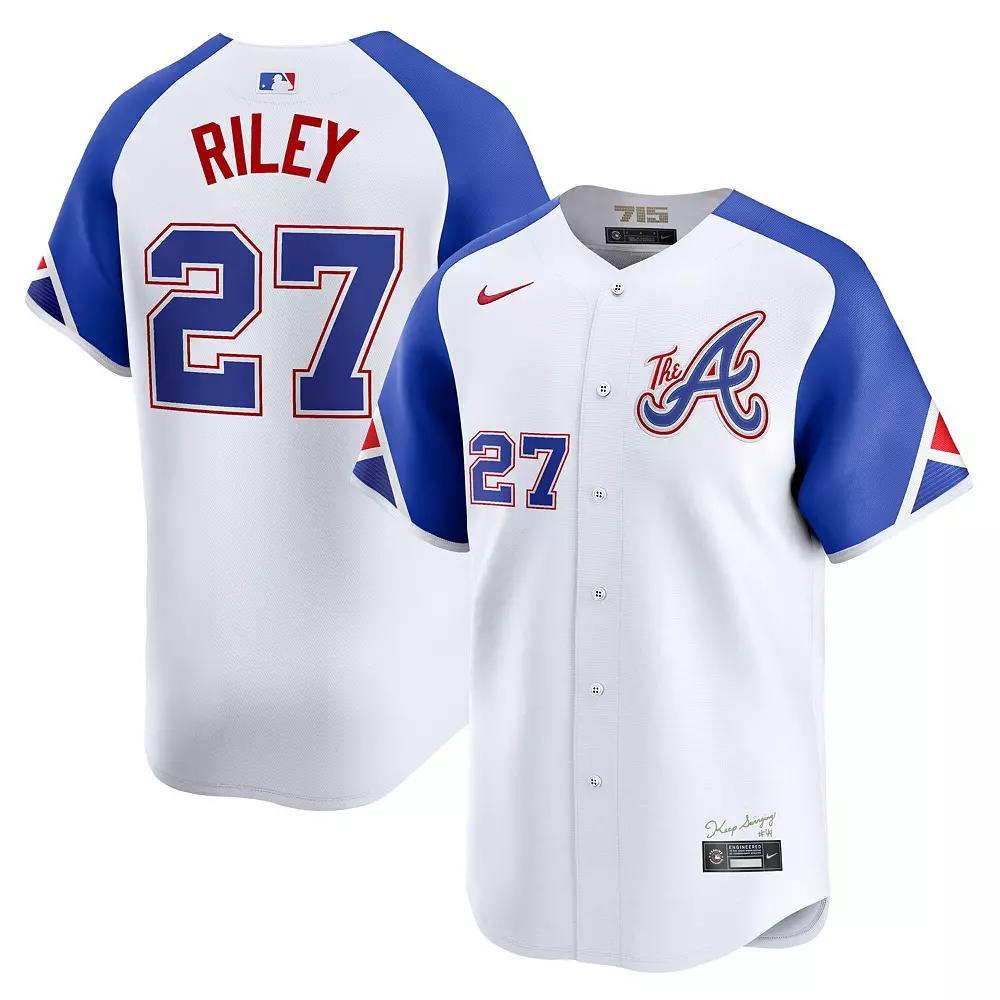 Men's Nike Austin Riley White Atlanta Braves City Connect Limited Jersey,  Product Image