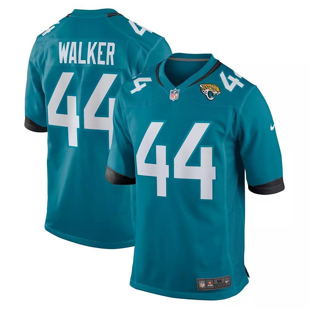 Men's Nike Travon Walker Teal Jacksonville Jaguars Player Game Jersey,  Product Image