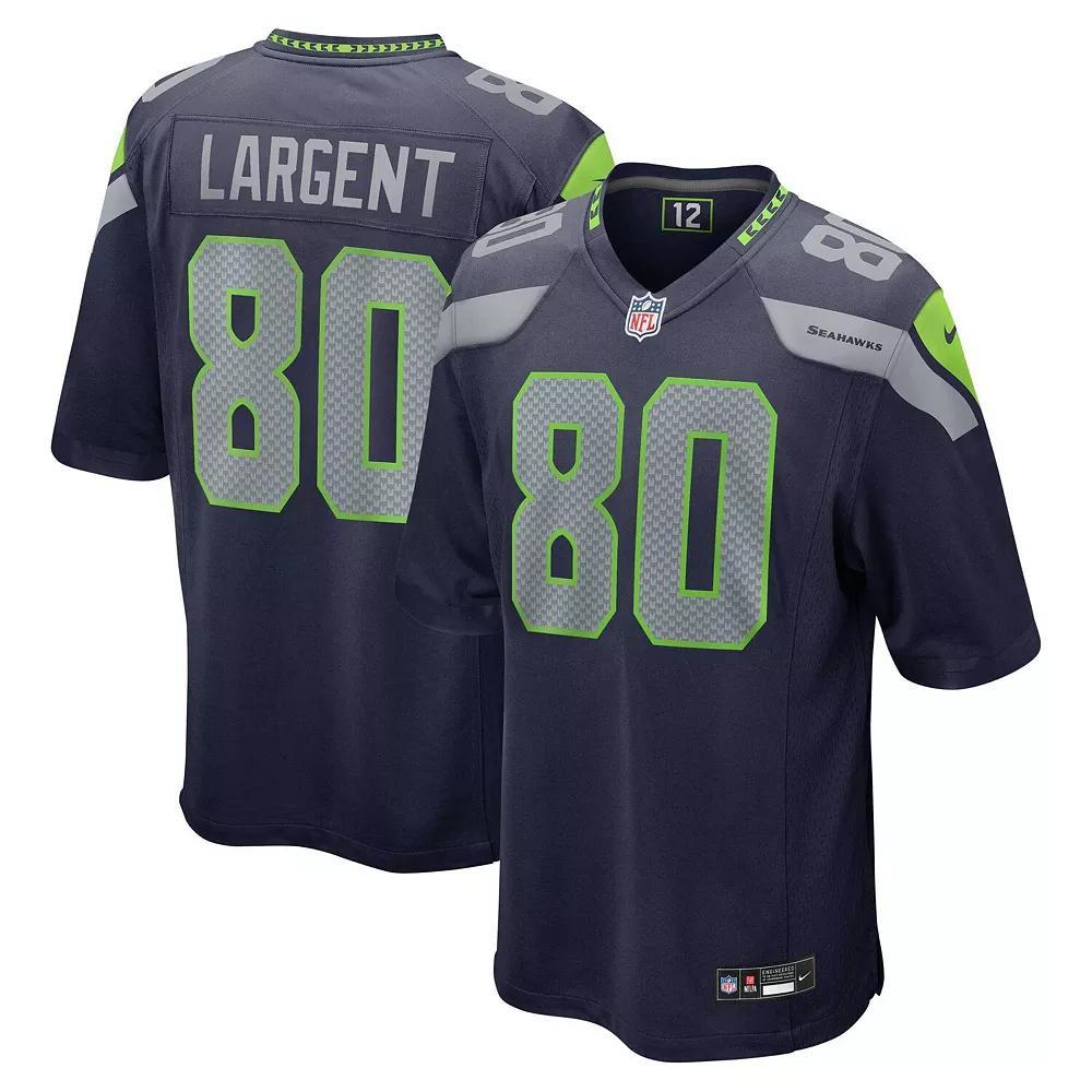 Men's Nike Steve Largent College Navy Seattle Seahawks Retired Player Game Jersey,  Product Image