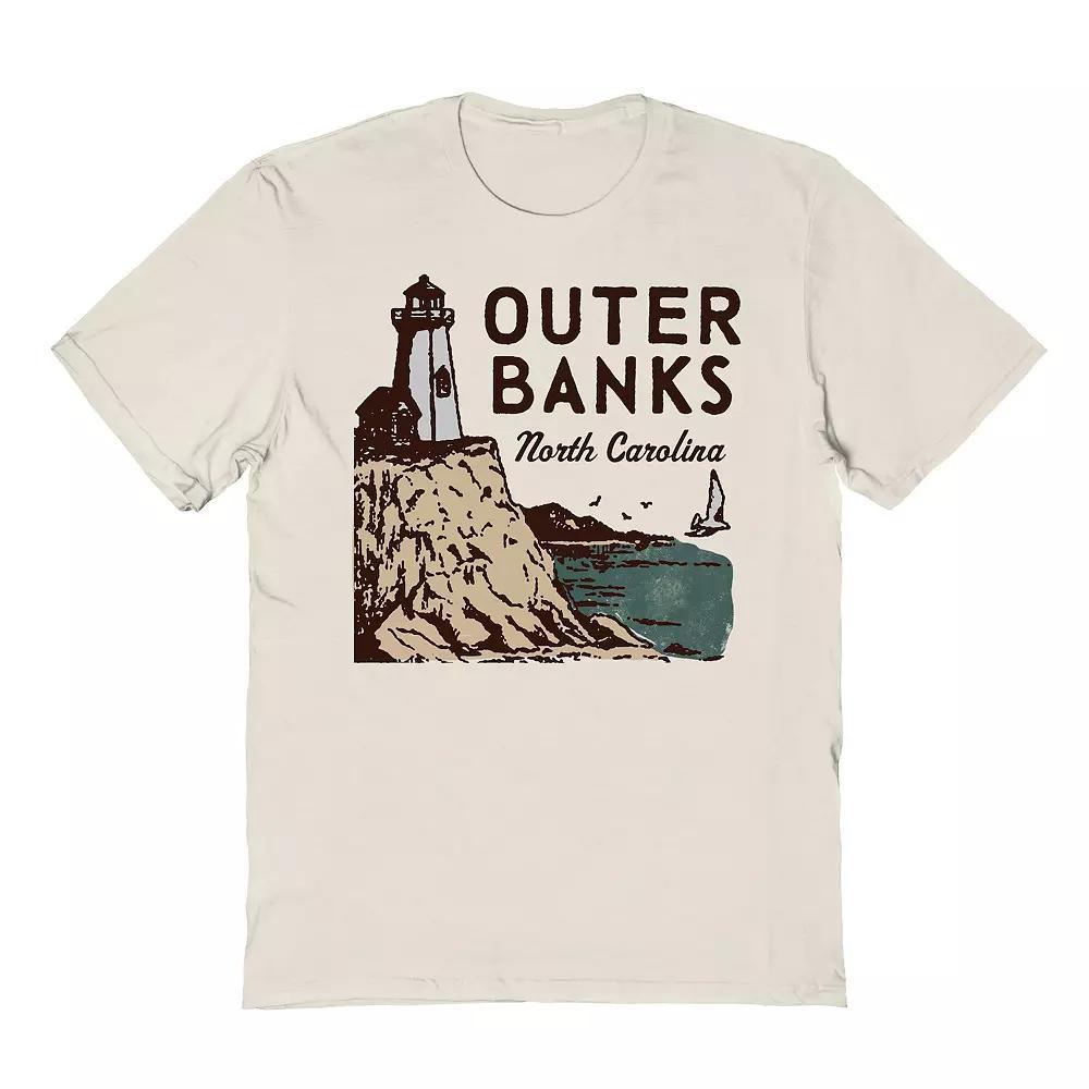 Men's Country Parks Outer Banks Lighthouse Graphic Tee, Size: Medium, Natural Product Image
