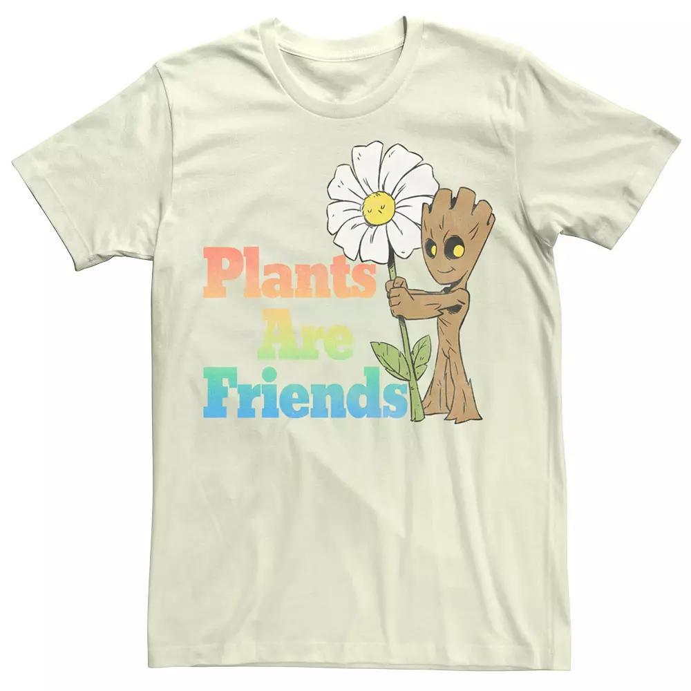 Men's Marvel Groot Plants Are Friends Text Tee,  Product Image