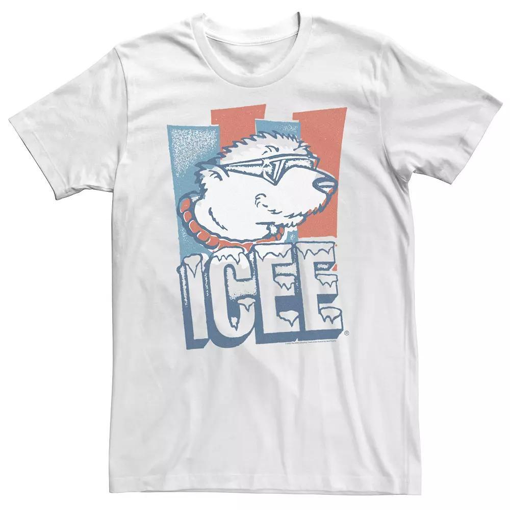 Big & Tall ICEE Cool Polar Bear Portait Logo Tee, Men's, Size: 5XL, White Product Image