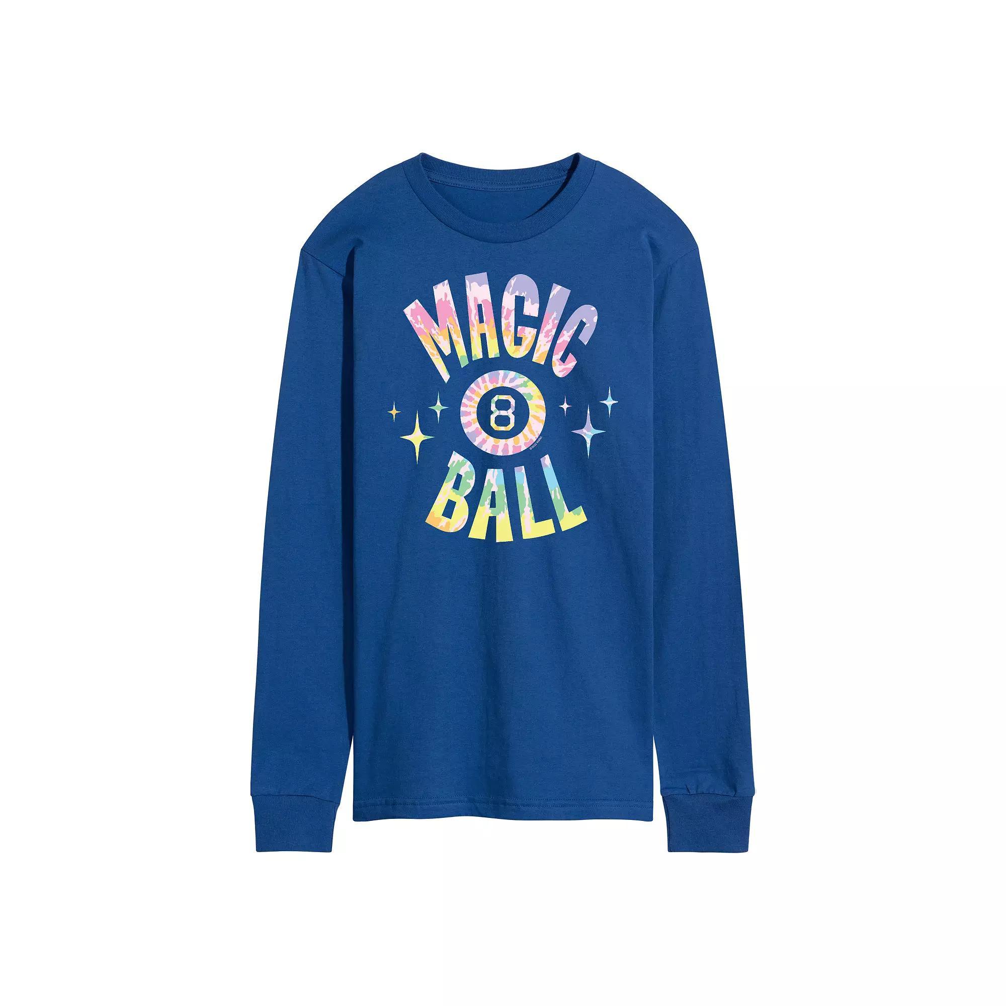 Men's Magic 8 Ball Tie Dye Long Sleeve, Size: Medium, Blue Product Image