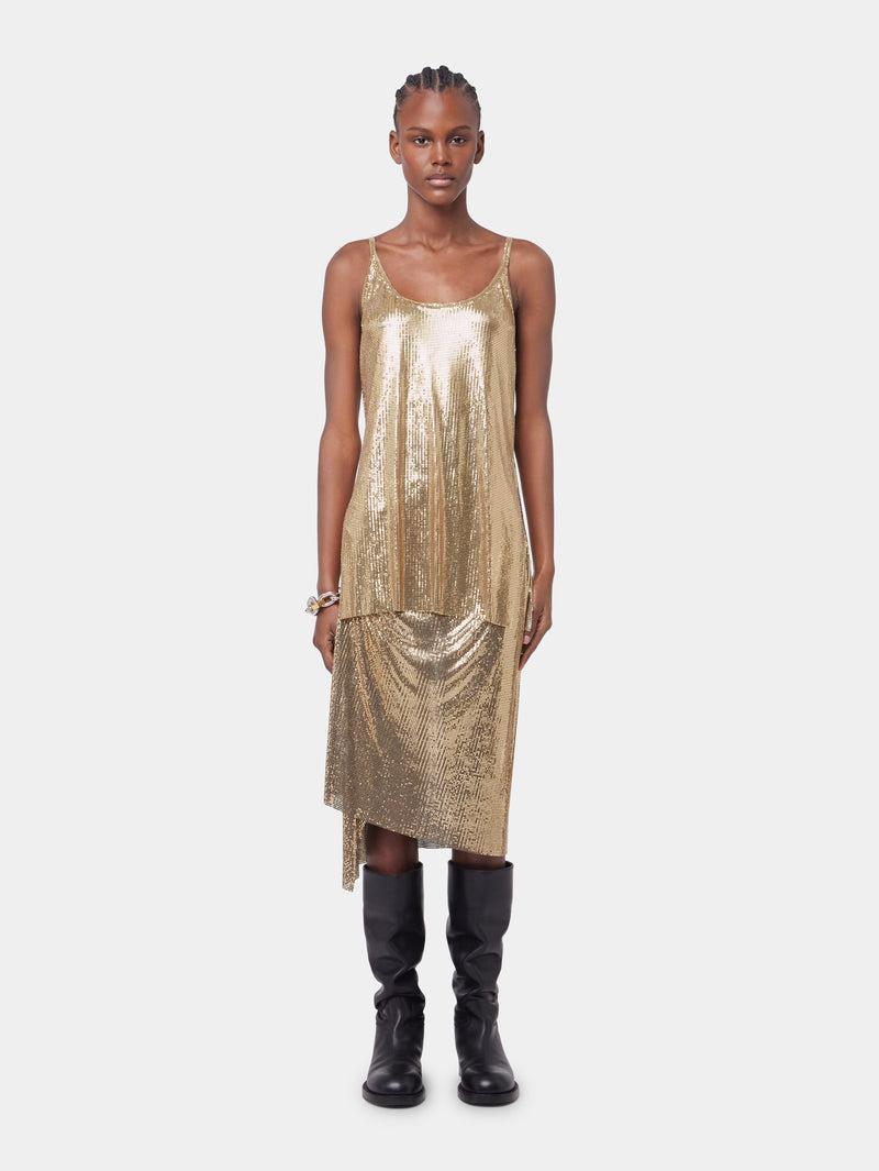 GOLD TANK TOP IN MESH Product Image