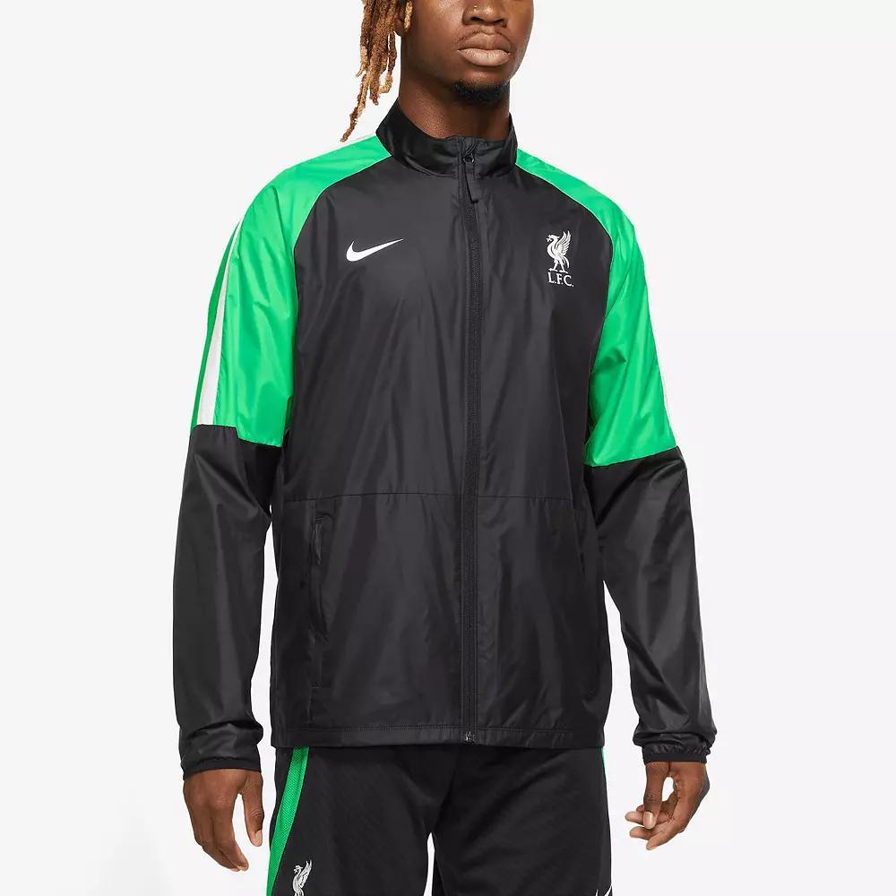 Men's Nike Black Liverpool Academy AWF Raglan Full-Zip Jacket, Size: Medium, Lvp Black Product Image
