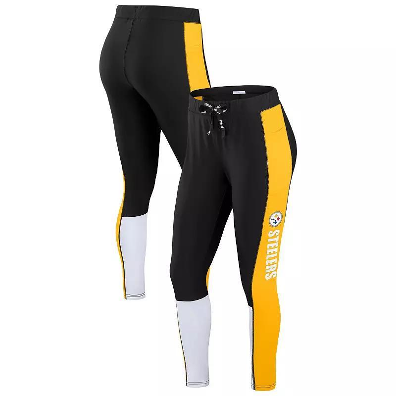Womens WEAR by Erin Andrews /Gold Minnesota Vikings Color-Block Leggings Product Image