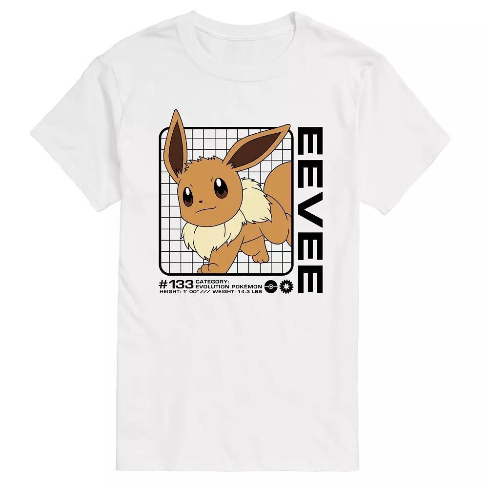 Men's Pokemon Eevee Stats Graphic Tee,  Product Image