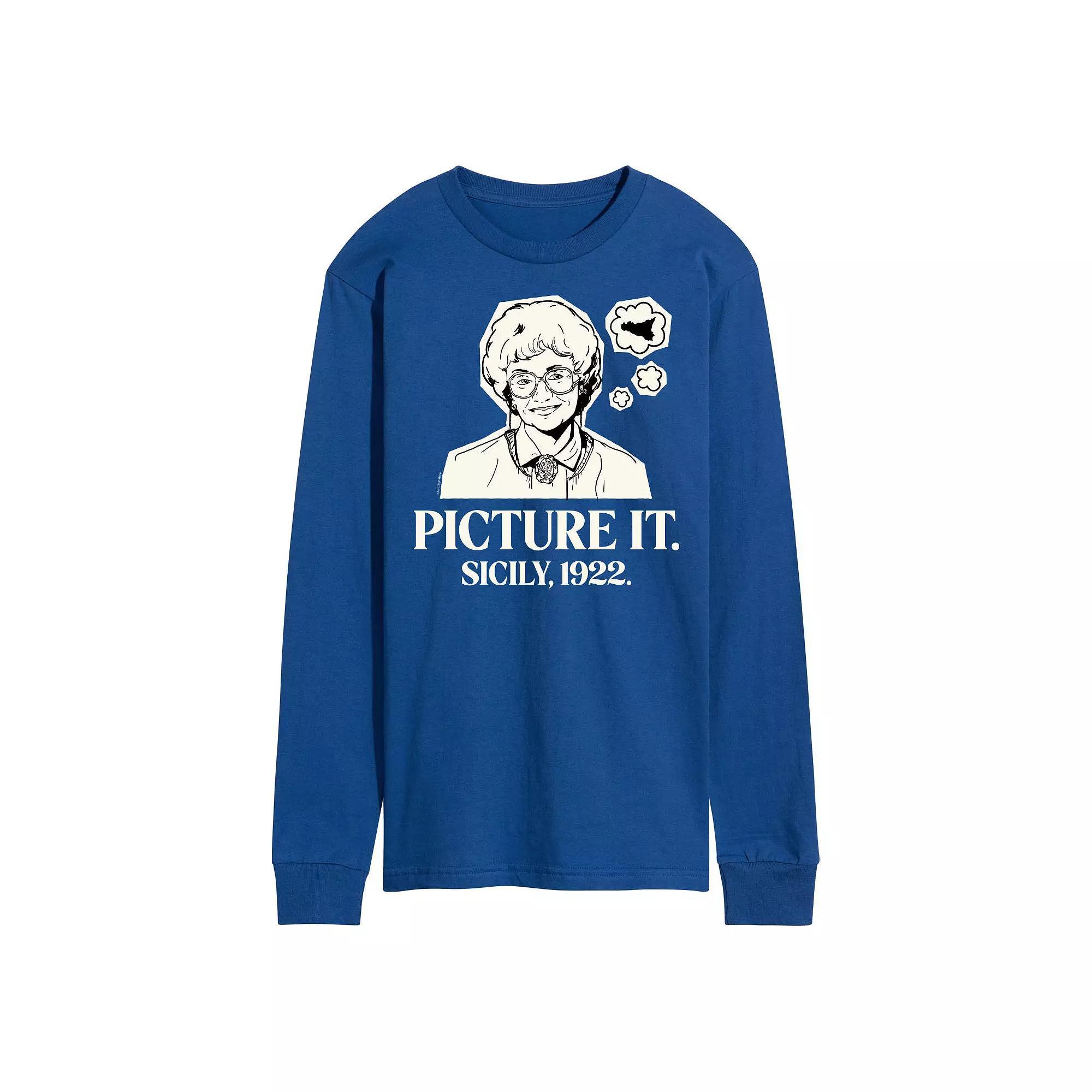 Men's Golden Girls Picture Sicily Long Sleeve Tee,  Product Image