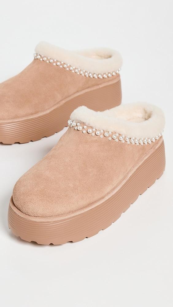 Stuart Weitzman Nellie Pearl Flatfrom Mules | Shopbop Product Image