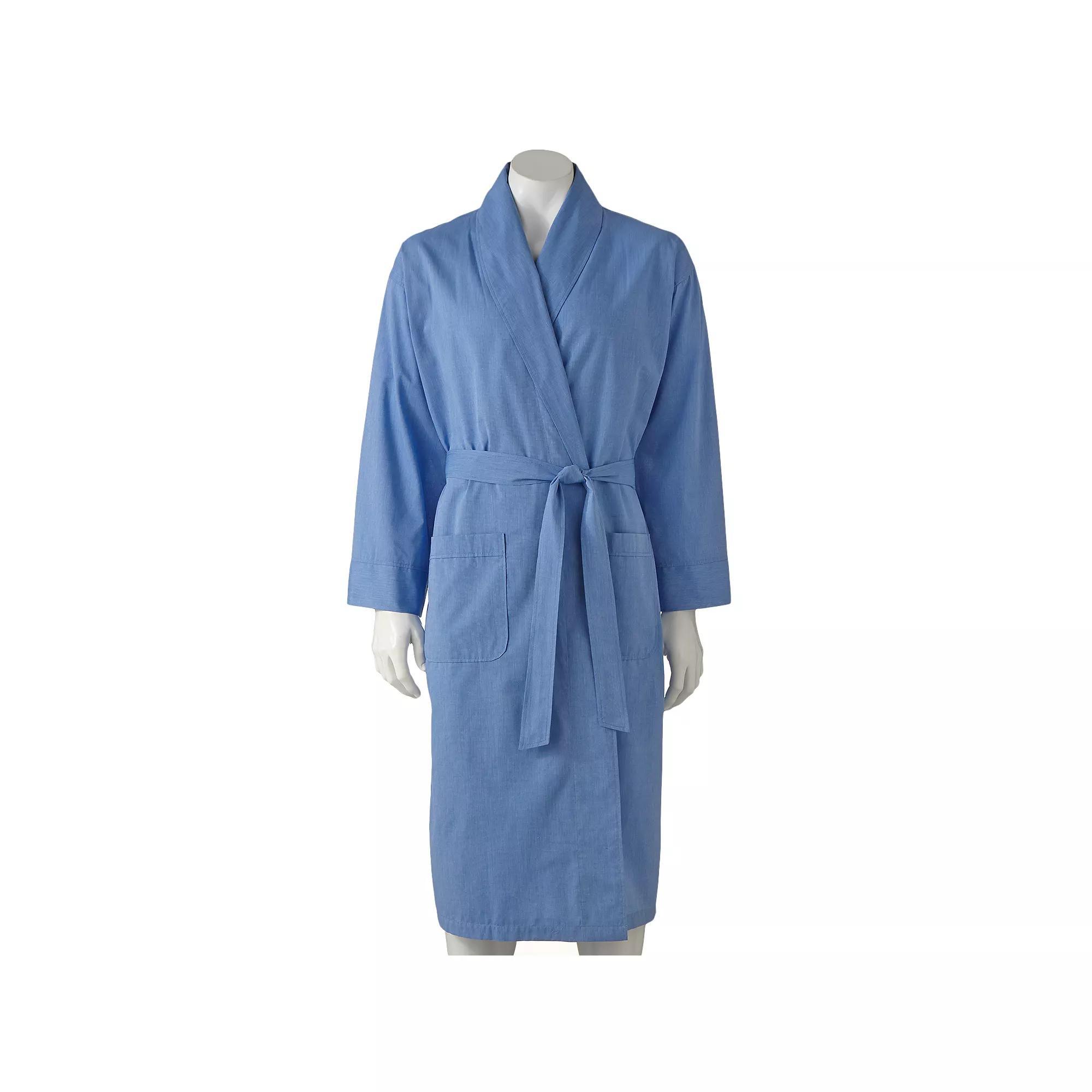 Men's Hanes® Lightweight Woven Shawl Robe,  Product Image