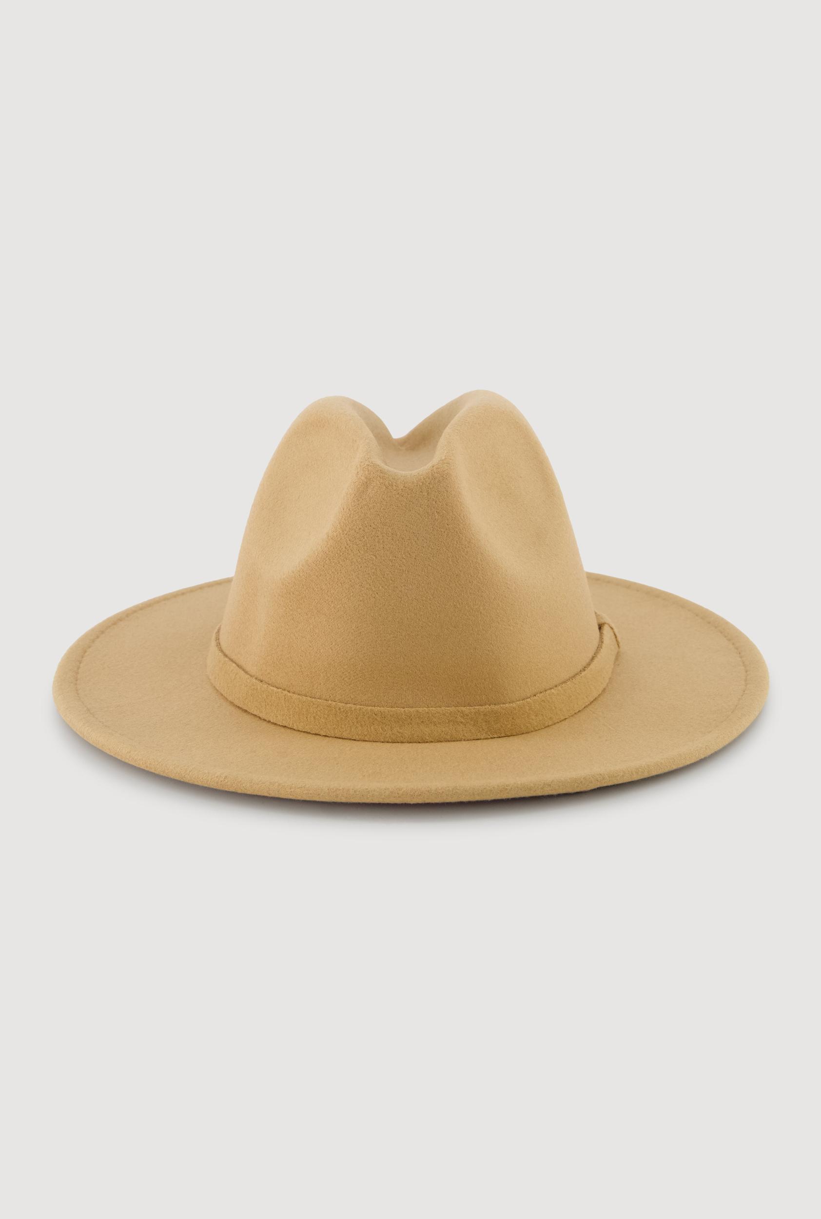 Stylish Faux Suede Panama Hat Female Product Image