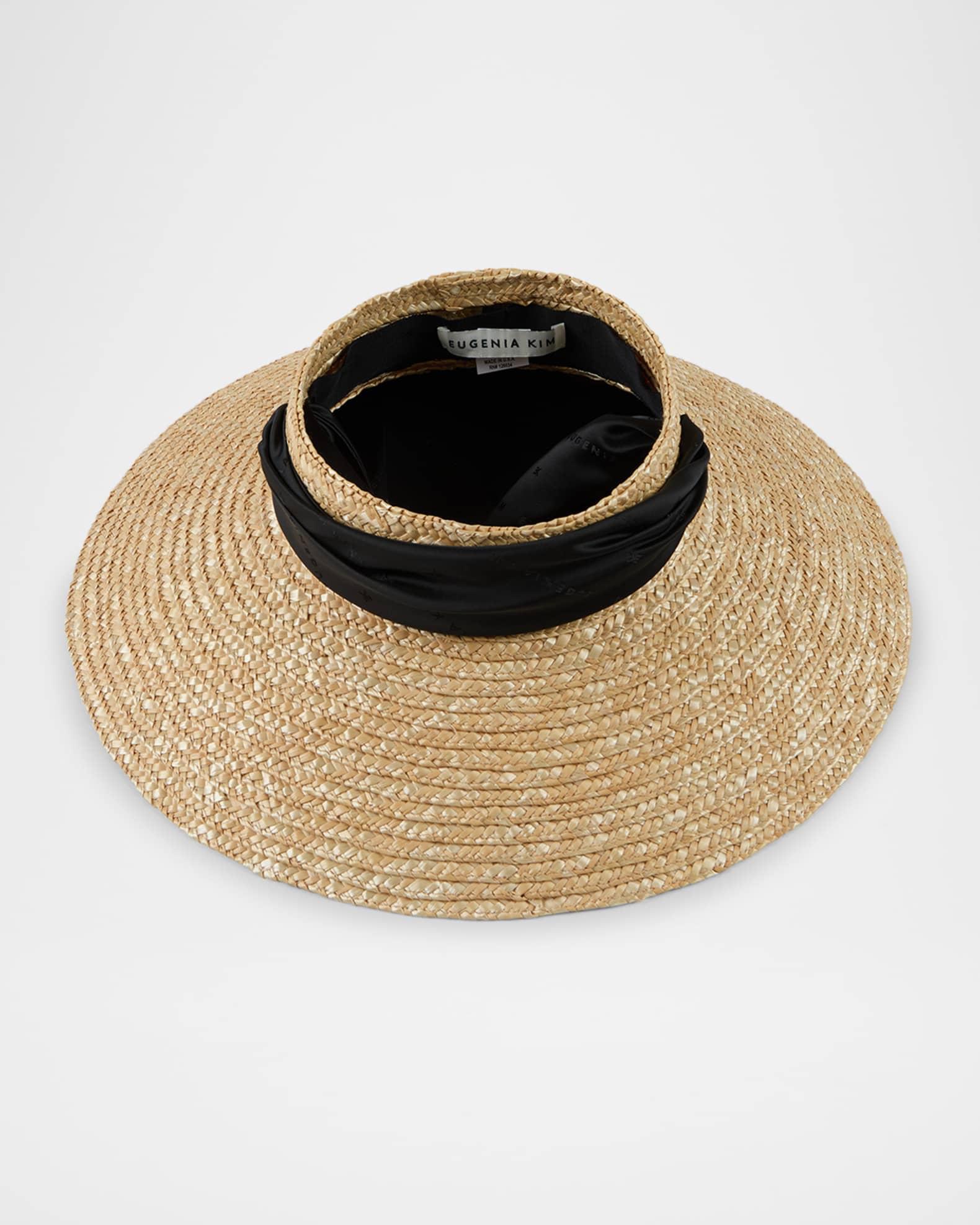 Arabella Open-Crown Straw Beach Hat Product Image