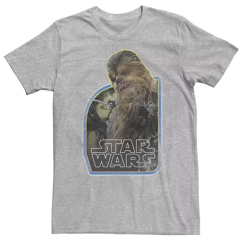 Big & Tall Star Wars Chewbacca Episode 7 Bowcaster Tee, Mens Athletic Grey Product Image