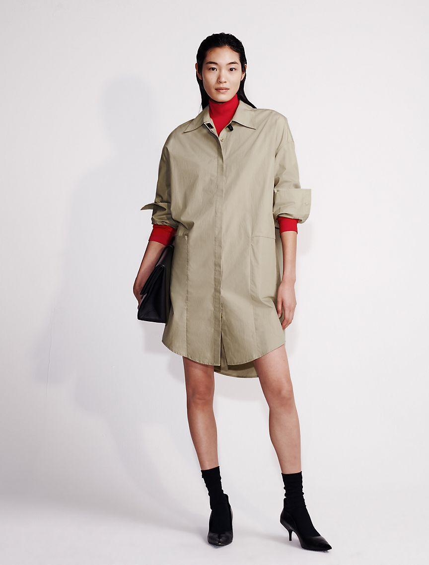 Poplin Woven Mini Shirt Dress Product Image